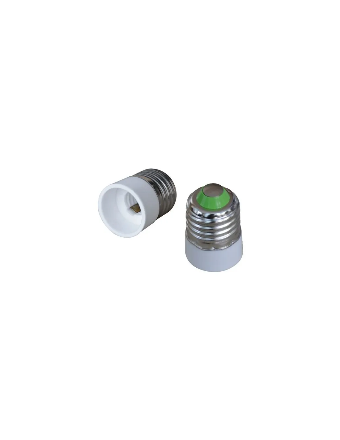 Adattatore portalampada da E14 a E27 Melchioni 499048974, Realizzato in plastica, Portalampada Femmina E14, Attacco Maschio E27